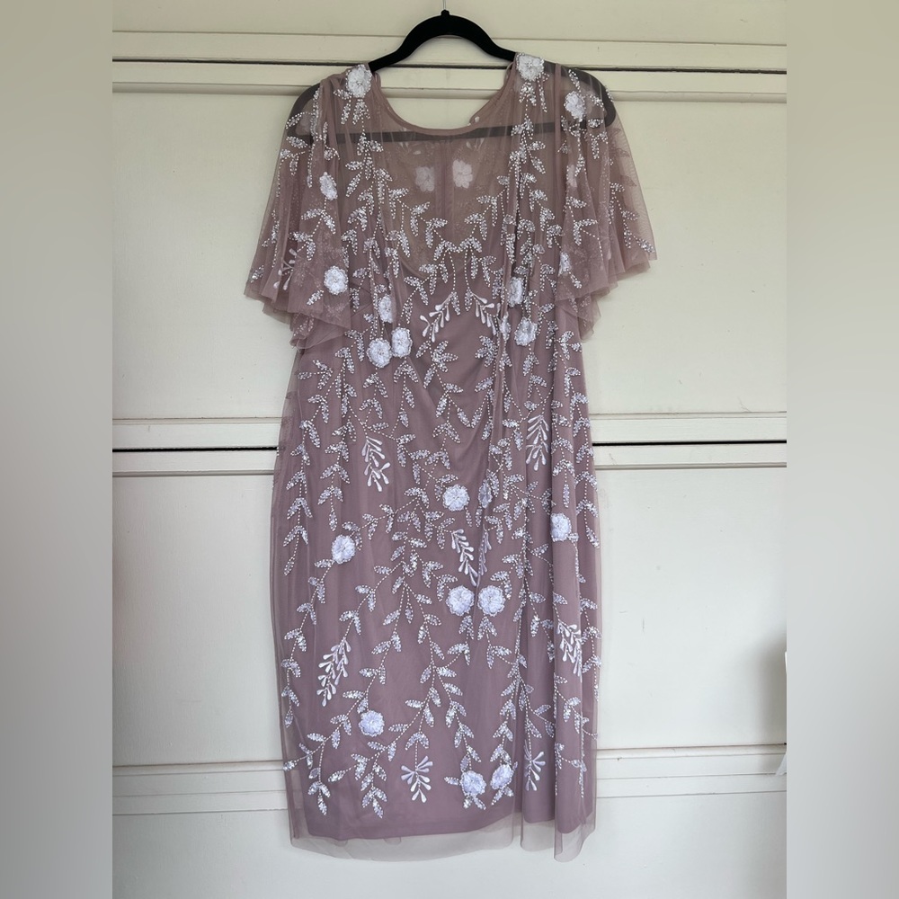 Blush pink midi dress